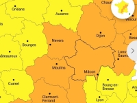Saône et Loire et Côte d'Or en alerte orange aux violents orages 