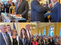André Accary, Président du Conseil départemental de Saône et Loire,  élevé au grade de chevalier dans l'Ordre national du Mérite
