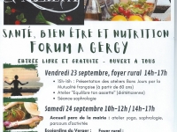 Santé, bien-être et nutrition - Un forum pour tout savoir cette fin de semaine à Gergy