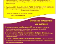 TELETHON - Varennes le Grand se mobilise le 1er week-end de décembre 