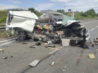 Spectaculaire collision sur la RCEA dans le sens Paray le Monial - Chalon sur Saône