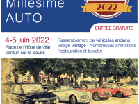 Le Rotary Chalon Bourgogne Niépce vous donne rendez-vous les 4 et 5 juin à Verdun-sur-le-Doubs pour son 4e Millésime Auto