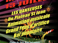 FETE NATIONALE - Animation au Plateau Saint-Jean ce 13 juillet