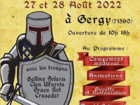 Fête médiévale ce week-end à Gergy 