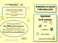 TELETHON - Lans, Oslon, Châtenoy en Bresse, Saint-Marcel, Epervans - Le programme 