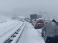 Premiers gros épisodes de neige... En Lozère, l'A75 est bloquée 