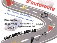 L'association SOUTENONS ADRIAN organise un spectacle dimanche à St Germain du Plain.