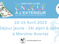 Le Ski Club Alpin Chalon vous invite à participer à un stage à Morzine