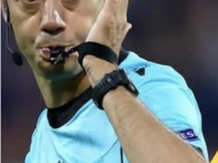 Clément Turpin, un grand monsieur de l’arbitrage du foot tous azimuts, à Laives le 6 avril. Mieux vaudrait ne pas bouder votre chance… 