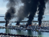 Scène de désolation dans le port du Havre 