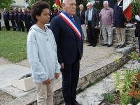 Commémoration du 8 mai 1945, Crissey se souvient des 16 crissotins disparus.