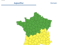 La Saône et Loire en vigilance jaune aux orages 