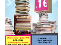 Bourse aux livres annoncée à Lux le dimanche 25 juin 