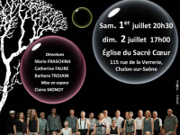 Musique Pluriel en concert en l'Eglise du Sacré Coeur les 1er et 2 juillet 