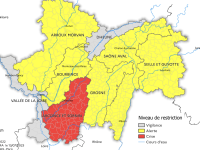 SECHERESSE - Renforcement des mesures de restriction de l'usage de l'eau dans la Bresse et le Charolais