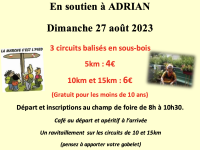 Randonnée pédestre le 27 août en soutien à Adrian 