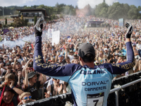 Coupe du monde VTT : victoires françaises pour les épreuves de descente aux Gets (Haute-Savoie)