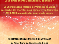 Chorale Saône Mélodie recherche des choristes 
