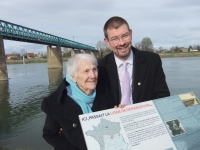 Inauguration d’un pupitre et d’un poteau gravé « ligne de démarcation » à Gergy