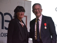 Corinne Jourdain, patronne de la Manufacture de Digoin, Chevalier de la Légion d'Honneur