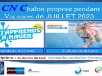 NATATION - Toutes les infos sur les cours donnés en juillet à Chalon 