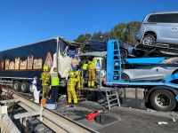 RCEA : Deux poids lourds et deux voitures entrent en collision à l’arrivée sur Montchanin