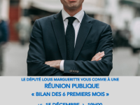 Première  réunion publique de Louis Margueritte depuis son élection 