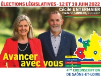 LEGISLATIVES - 4e circonscription de Saône et Loire - Arnaud Montebourg en réunion publique en soutien à Cécile Untermaier 