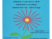 Concert de printemps ce dimanche en l'Eglise de Jugy 