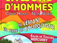 Choeurs d'hommes du Léman en terre de Bourgogne en concert à Mercurey 