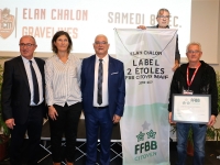 Le Label FFBB Citoyen 2 étoiles attribué à l'Élan Chalon