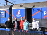 Le Train de la Coupe du Monde de la Fédération Française de Rugby est passé à Chalon