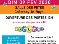 Dimanche 9 février Super Loto du COS de Châtenoy-le-Royal
