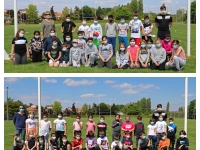 Initiation au rugby pour les élèves de l’école primaire Berlioz de Châtenoy-le-Royal.