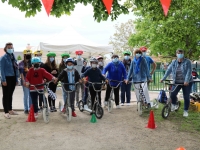 La fête du vélo pour les enfants de 6 à 10 ans au centre de loisirs l’Escale de St Rémy.