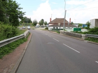 Le point noir du pont de la Thalie route de Buxy D977 à Saint Rémy