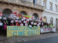 600 manifestants contre la réforme des retraites à Chalon-sur-Saône (1/2)