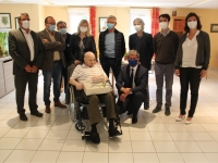 Hommage de Chalon-sur-Saône et de l'EHPAD Korian Bel'Saône au doyen de notre ville