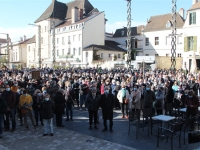 Plus d'un millier de personnes à Chalon-sur-Saône lors du rassemblement en hommage à Samuel Paty