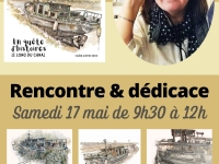 Chagny - Rencontre et dédicace avec Valérie Guitter-Orsat qui croque le canal du Centre