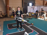 Corentin  Laville, 3ème aux championnats d’Europe (Pilote de voiture télécommandée) faisait démonstration de son savoir-faire  sur le forum de la vie associative et sportive
