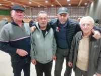 La quadrette de la Boule Saint Jean: Cadasse, le Mammouth, Kakhan et Jaquou remporte le concours en terre Montcellienne