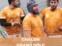 16ème journée de fédérale 2 poule 1, dimanche 18 février 2024 à 15 heures 15 : Chalon RTC – Grand Dôle, venez encourager les rugbymans chalonnais 