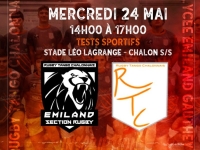 Mercredi 24 mai, journée d'inscription à la section sportive Rugby (RTC)