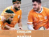22ème journée de fédérale 2 poule 1, dimanche 21 avril 2024 à 15 heures 15 : Chalon RTC - Nantua, venez encourager les rugbymans chalonnais 