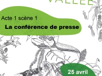Chalon Dans la Rue : Végétale Vallée  (Acte 1, scène 1, la conférence de presse)