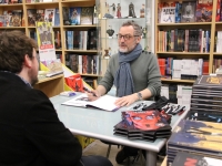 Dédicaces de Arthur de Pins pour sa série d’albums «Zombillenium» à la librairie spécialisée l’Antre des Bulles 