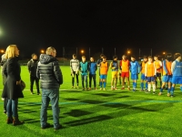 A J-3 avant les 32ème de finale de la Coupe Gambardella  FC Chalon - RC Strasbourg, les sponsors du FC Chalon viennent  encourager les U 18 