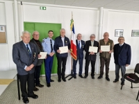 Médaillés Militaires : remise de diplôme à 5 membres de la Société d’Entraide