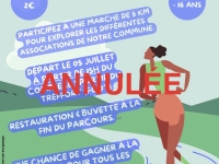 La marche associative «  La Châtenoyenne » annulée pour ce samedi 5 juillet 2025.
